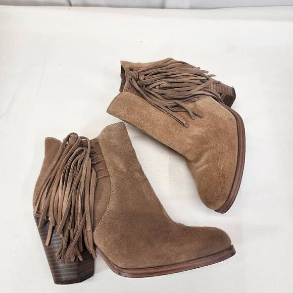 Vince Camuto Harlin Bootie in Wild Mushroom Tassles Size 7M - Picture 7 of 11